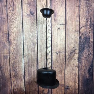 Metal Hanging Bowler Hat Ceiling Light